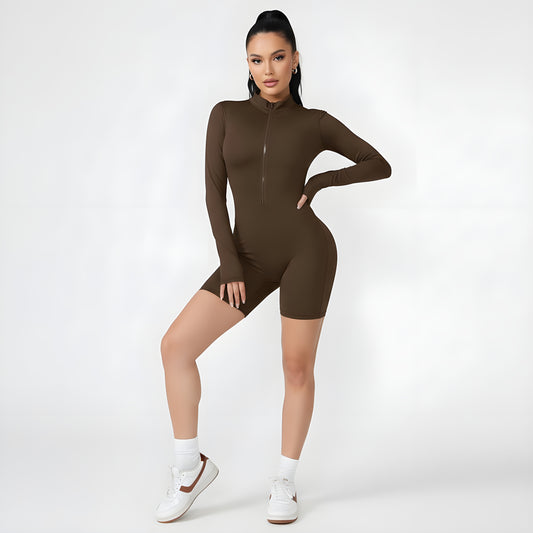 Essence SculptFit™ Long Sleeve Short Compression Jumpsuit