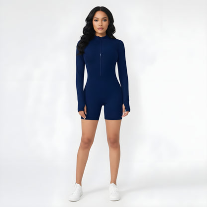 Essence SculptFit™ Long Sleeve Short Compression Jumpsuit