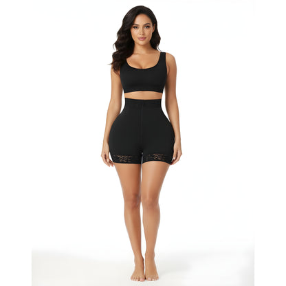 Essence SculptFit™ High-Waist Lace Butt-Lifting Compression Shorts